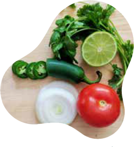 Locally sourced ingredients and cooked from fresh